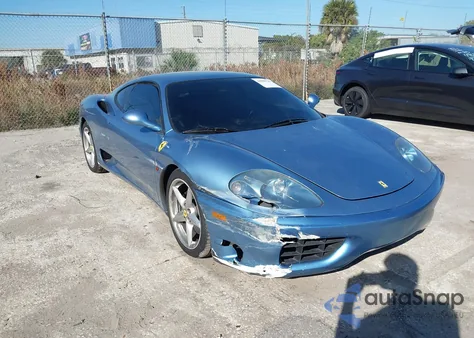 2003 Ferrari 360 Modena Berlinetta z USA, uszkodzony, nr VIN ZFFYU51A030130541